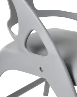 Set di 4 sedie da giardino NEMI Pieghevole Grigio