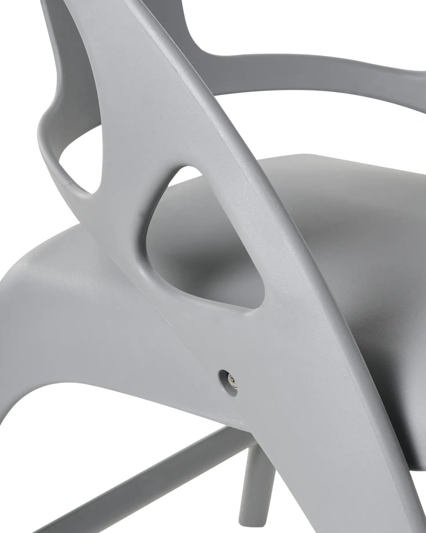 Set di 4 sedie da giardino NEMI Pieghevole Grigio