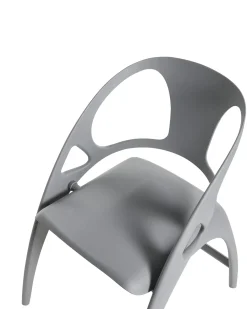 Set di 4 sedie da giardino NEMI Pieghevole Grigio