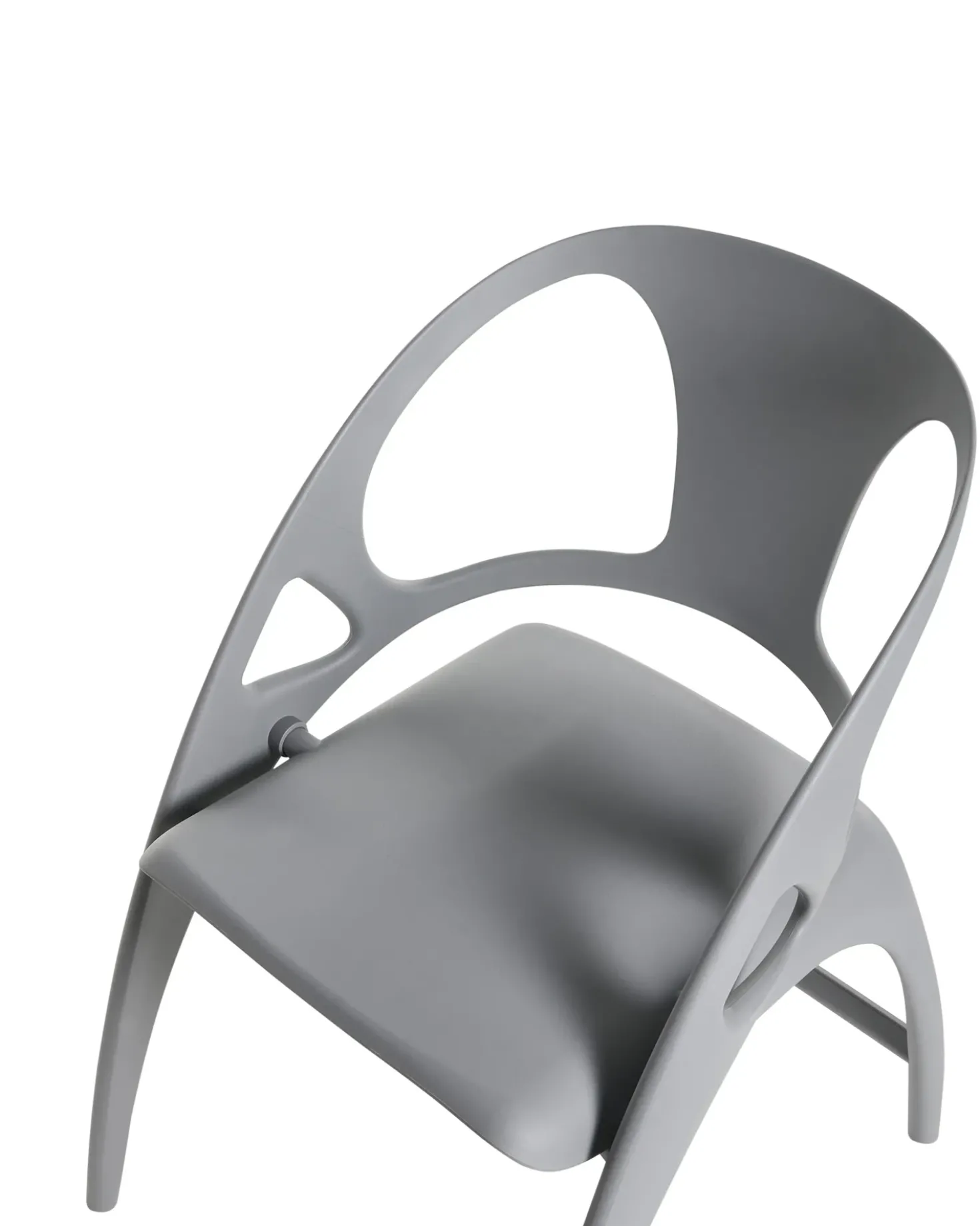 Set di 4 sedie da giardino NEMI Pieghevole Grigio