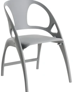 Set di 4 sedie da giardino NEMI Pieghevole Grigio
