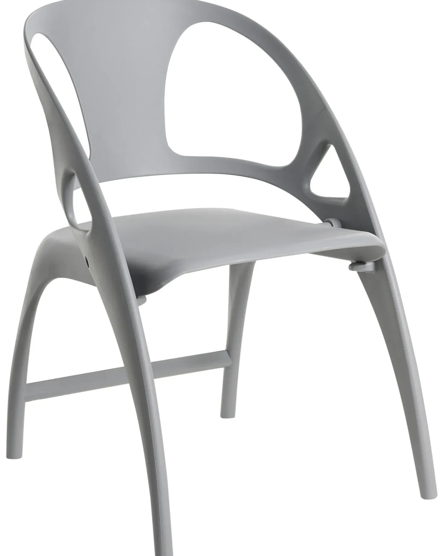 Set di 4 sedie da giardino NEMI Pieghevole Grigio