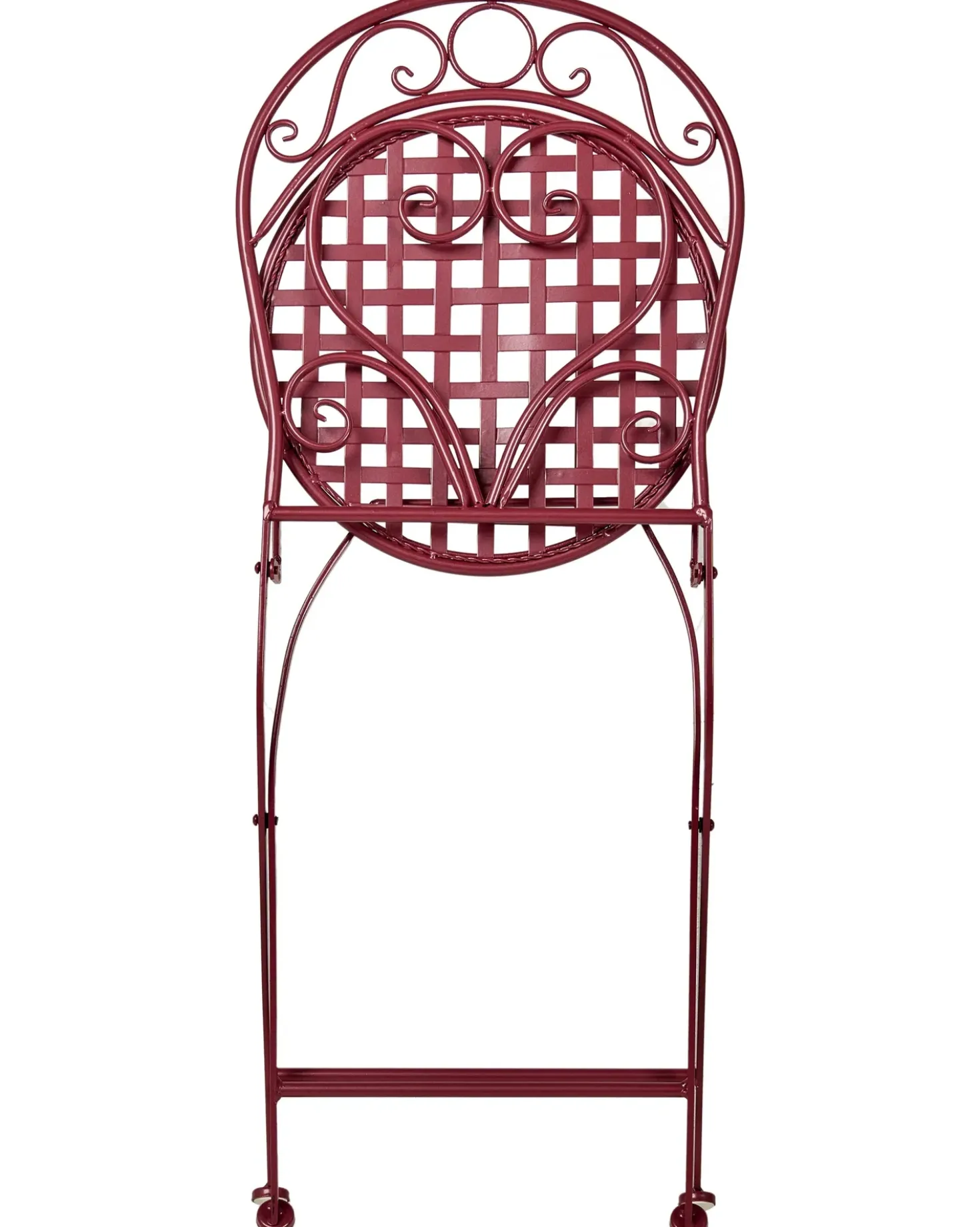 Set di 2 sedie da giardino ALBINIA Metallo Bordeaux