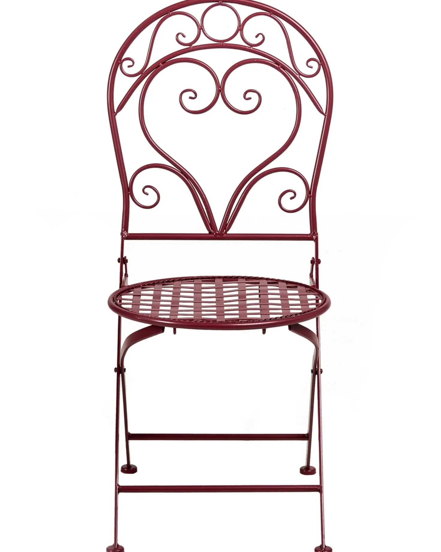 Set di 2 sedie da giardino ALBINIA Metallo Bordeaux