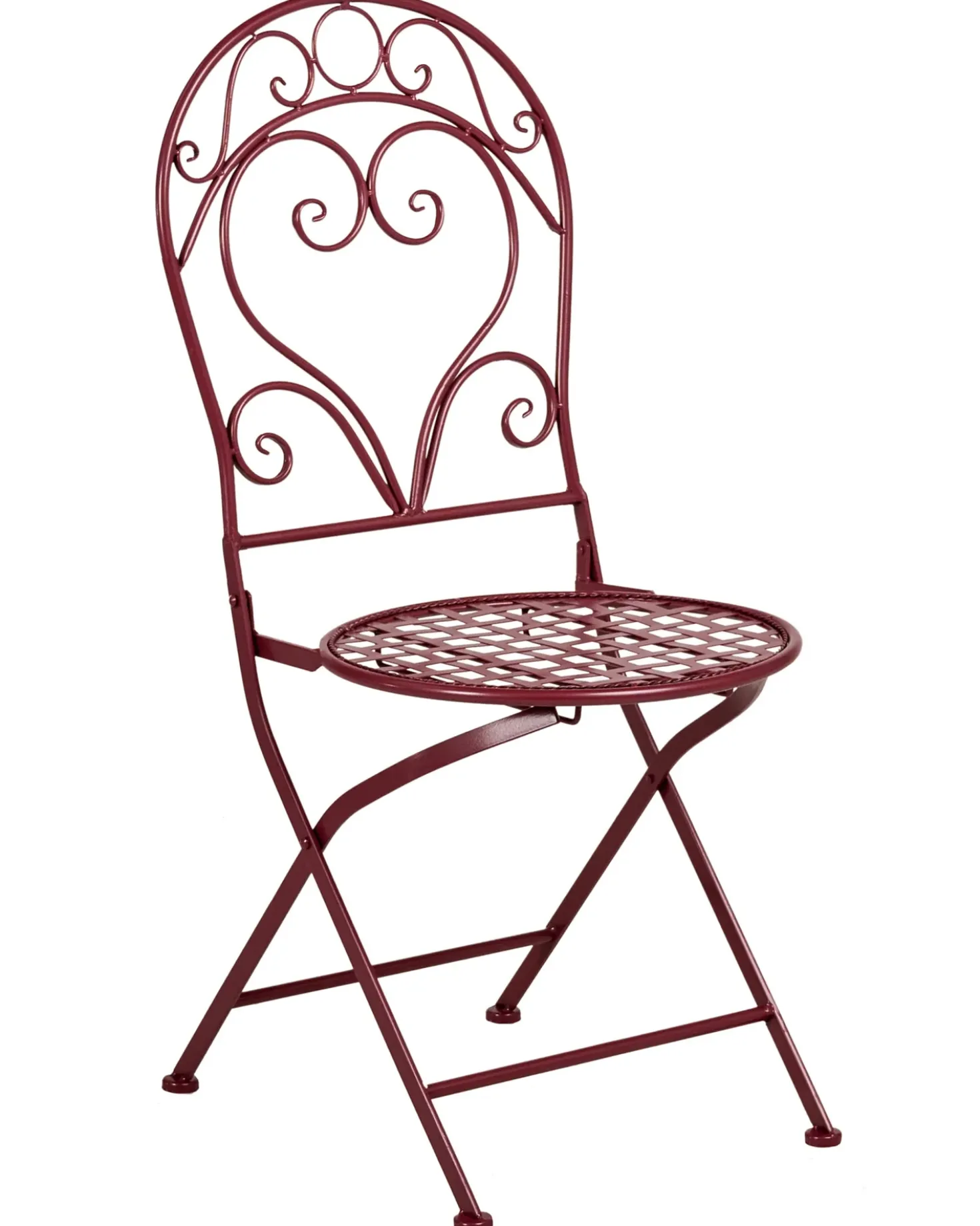 Set di 2 sedie da giardino ALBINIA Metallo Bordeaux