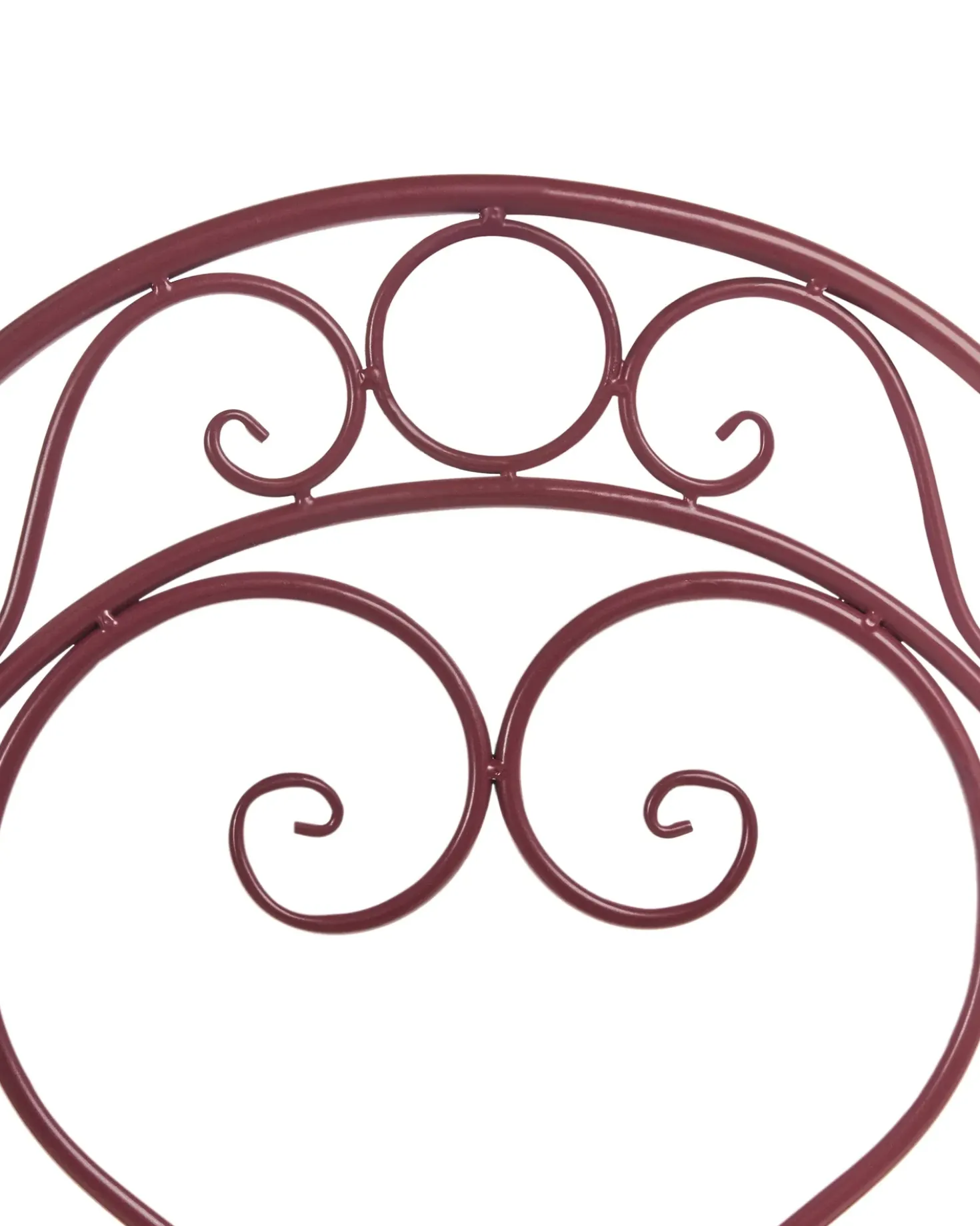 Set di 2 sedie da giardino ALBINIA Metallo Bordeaux