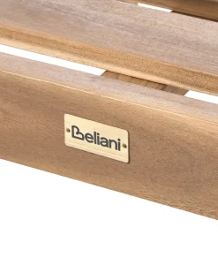 Set di 2 sedie da giardino CHIOGGIA Legno di acacia certificato Marrone chiaro