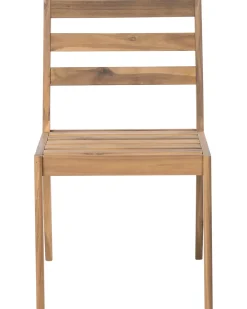 Set di 2 sedie da giardino CHIOGGIA Legno di acacia certificato Marrone chiaro