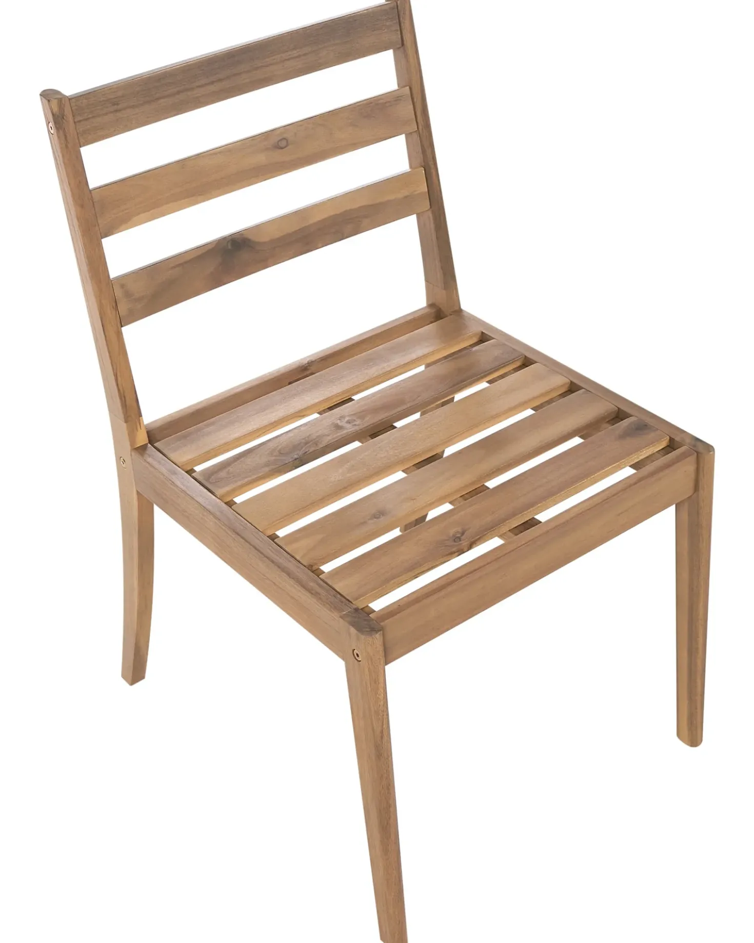 Set di 2 sedie da giardino CHIOGGIA Legno di acacia certificato Marrone chiaro
