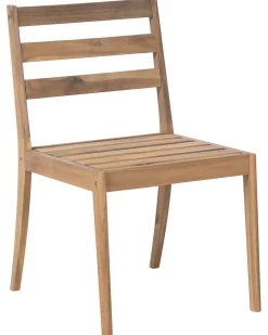 Set di 2 sedie da giardino CHIOGGIA Legno di acacia certificato Marrone chiaro