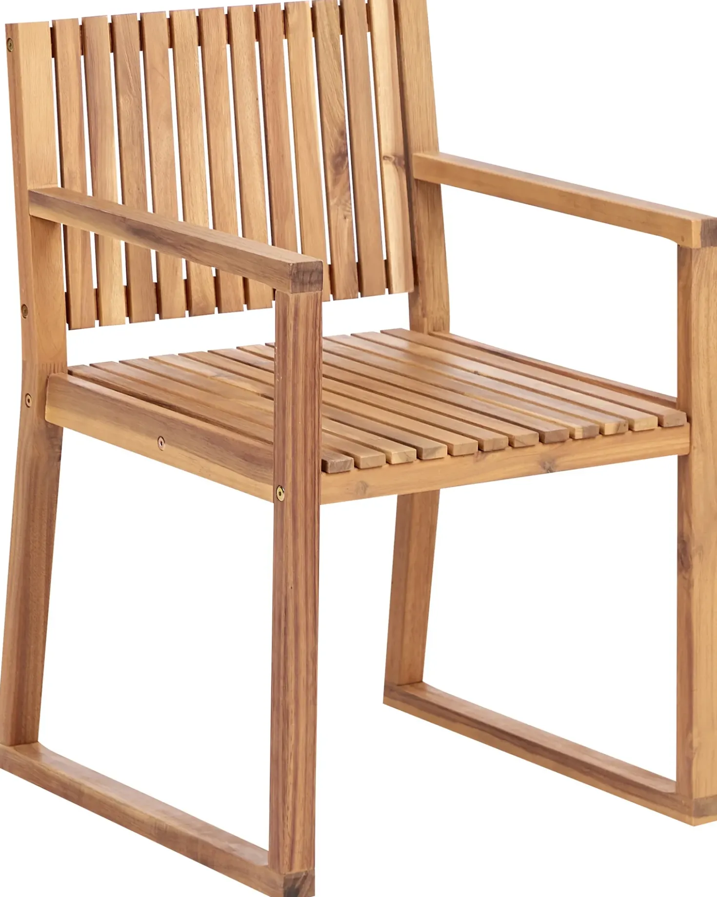 Set di 2 sedie da giardino con cuscini SASSARI PREMIUM Legno di acacia certificato Verde chiaro