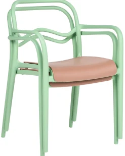 Set di 2 sedie da giardino THASOS Materiale sintetico Verde