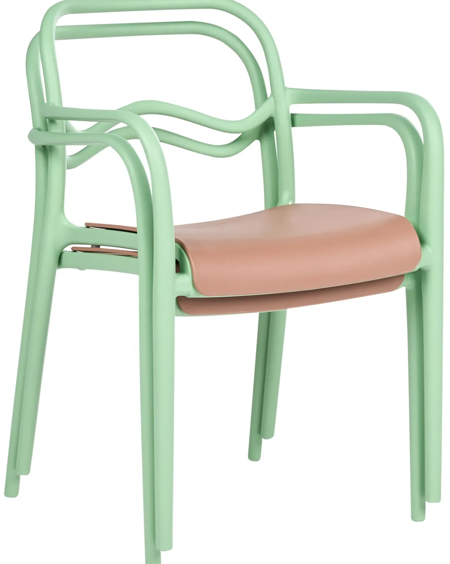 Set di 2 sedie da giardino THASOS Materiale sintetico Verde