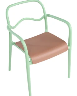 Set di 2 sedie da giardino THASOS Materiale sintetico Verde