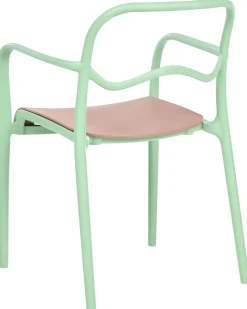 Set di 2 sedie da giardino THASOS Materiale sintetico Verde