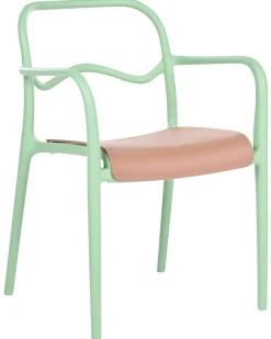 Set di 2 sedie da giardino THASOS Materiale sintetico Verde