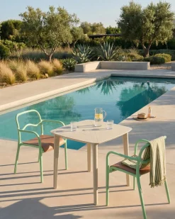 Set di 2 sedie da giardino THASOS Materiale sintetico Verde