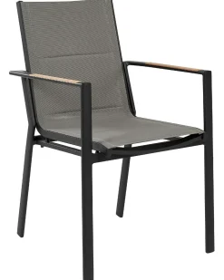 Set di 6 sedie da giardino BUSSETO Metallo Nero