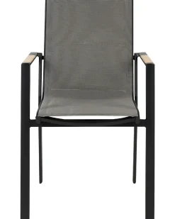 Set di 6 sedie da giardino BUSSETO Metallo Nero