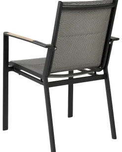 Set di 6 sedie da giardino BUSSETO Metallo Nero