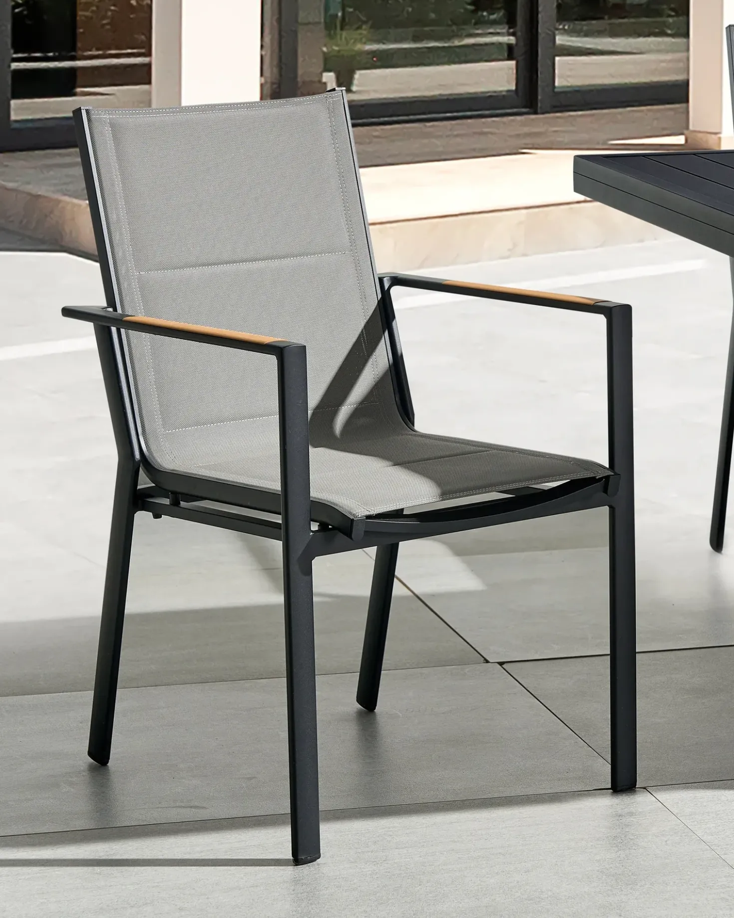 Set di 6 sedie da giardino BUSSETO Metallo Nero