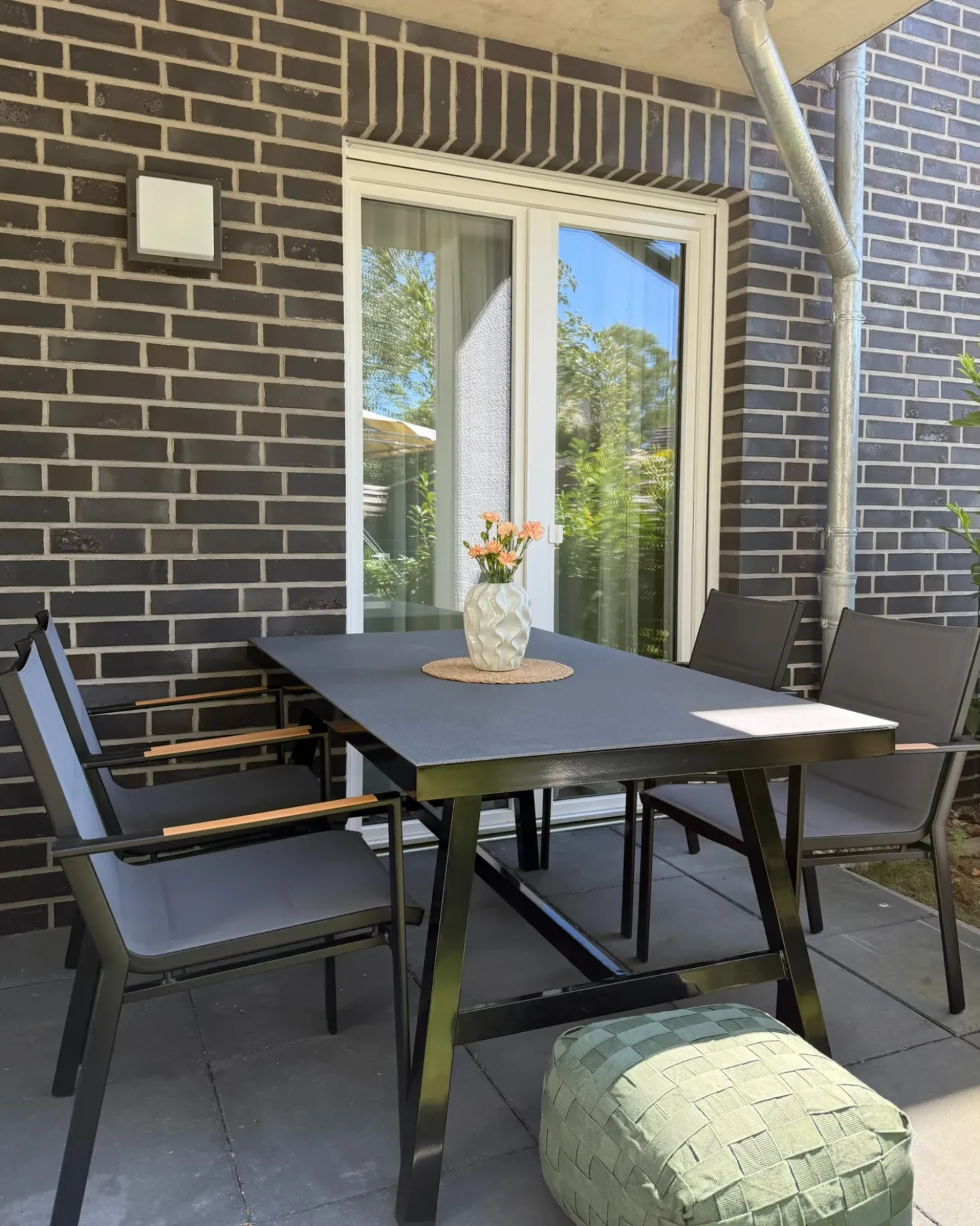 Set di 6 sedie da giardino BUSSETO Metallo Nero