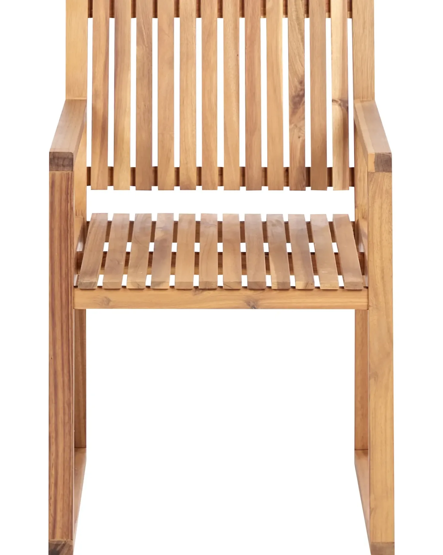 Set di 2 sedie da giardino con cuscini SASSARI PREMIUM Legno di acacia certificato Rosso