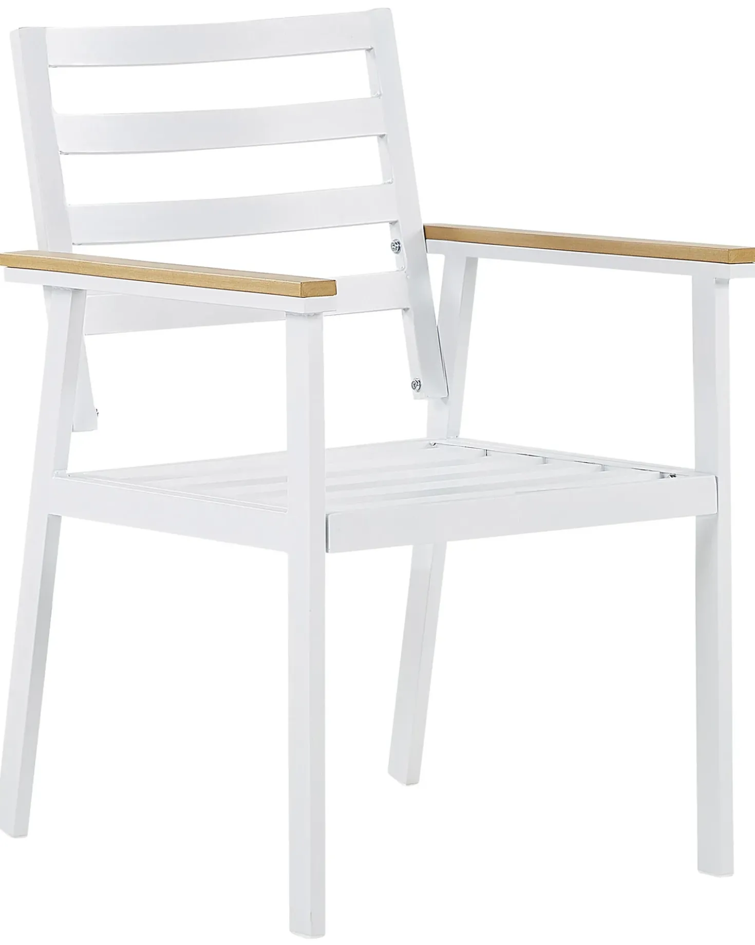 Set di 4 sedie da giardino con cuscini CAVOLI Metallo Beige