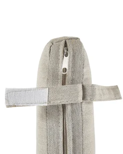 Set di 4 sedie da giardino con cuscini CAVOLI Metallo Beige