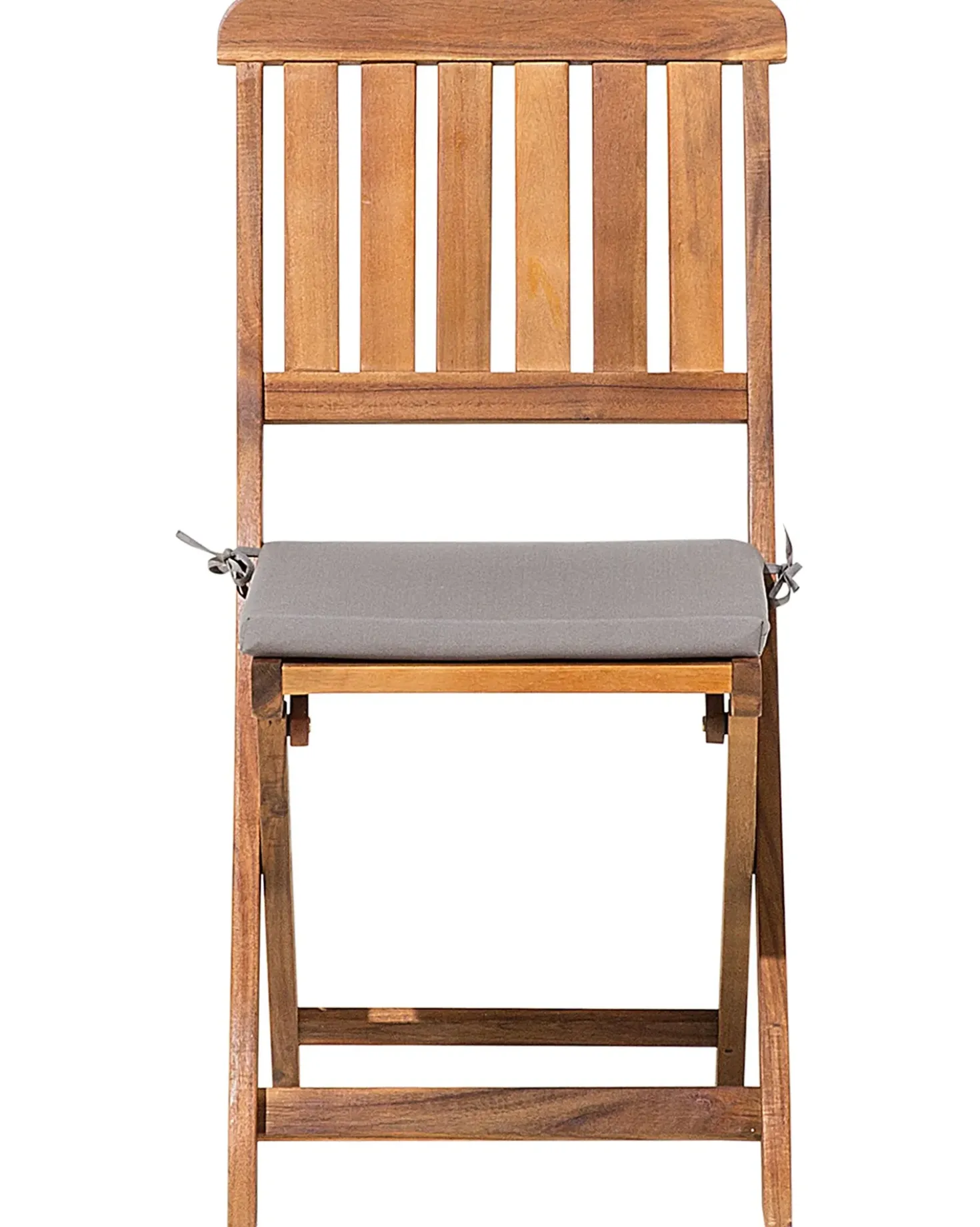 Set di 2 sedie da giardino con cuscini CENTO Legno d'acacia Marrone