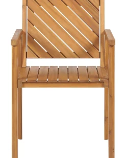 Set di 6 sedie da giardino BARATTI Legno d'acacia Marrone