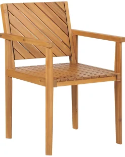 Set di 6 sedie da giardino BARATTI Legno d'acacia Marrone
