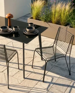Set di 2 sedie da giardino CHIEVE Metallo Nero