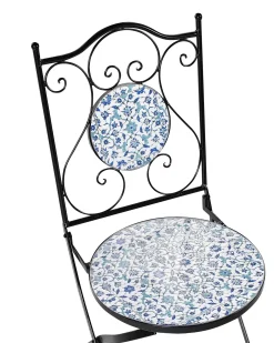 Set di 2 sedie da giardino CHAPECO Pieghevole Metallo Nero