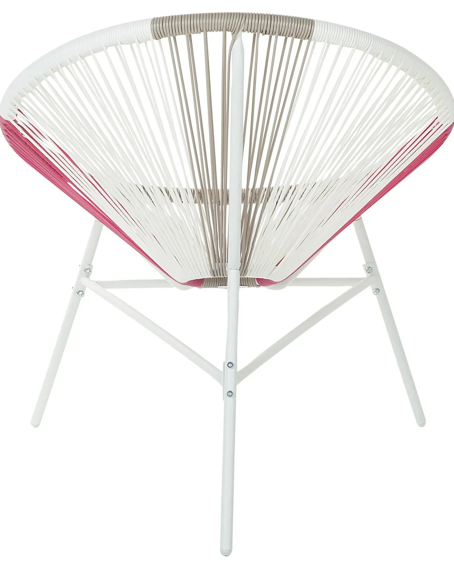 Set di 2 sedie da giardino ACAPULCO Rattan sintetico (PE) Fucsia