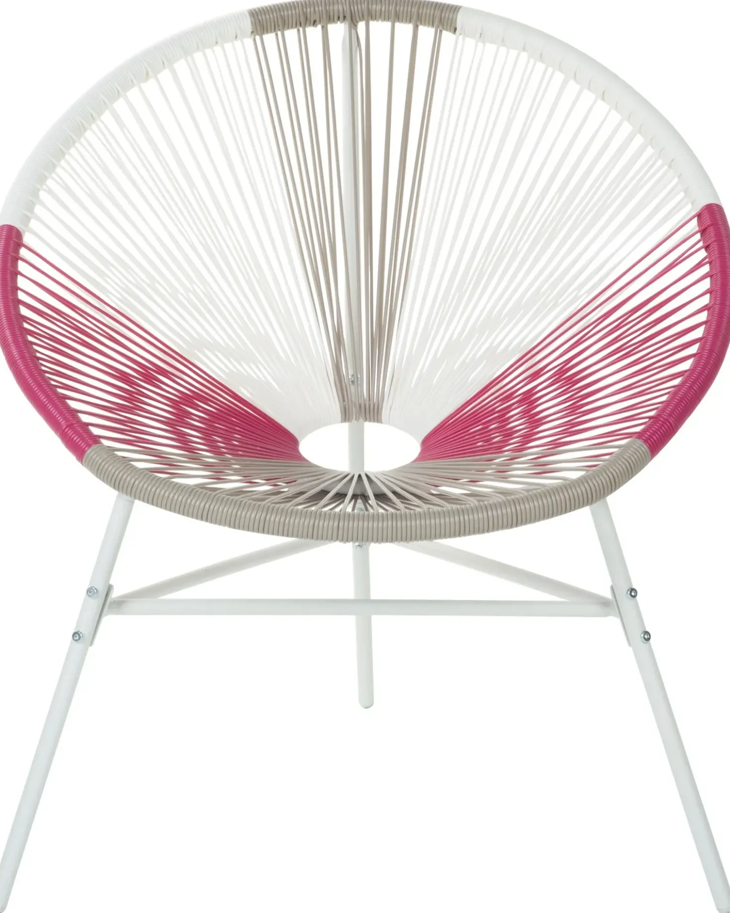 Set di 2 sedie da giardino ACAPULCO Rattan sintetico (PE) Fucsia