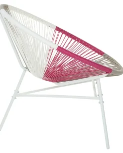 Set di 2 sedie da giardino ACAPULCO Rattan sintetico (PE) Fucsia