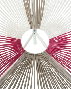 Set di 2 sedie da giardino ACAPULCO Rattan sintetico (PE) Fucsia