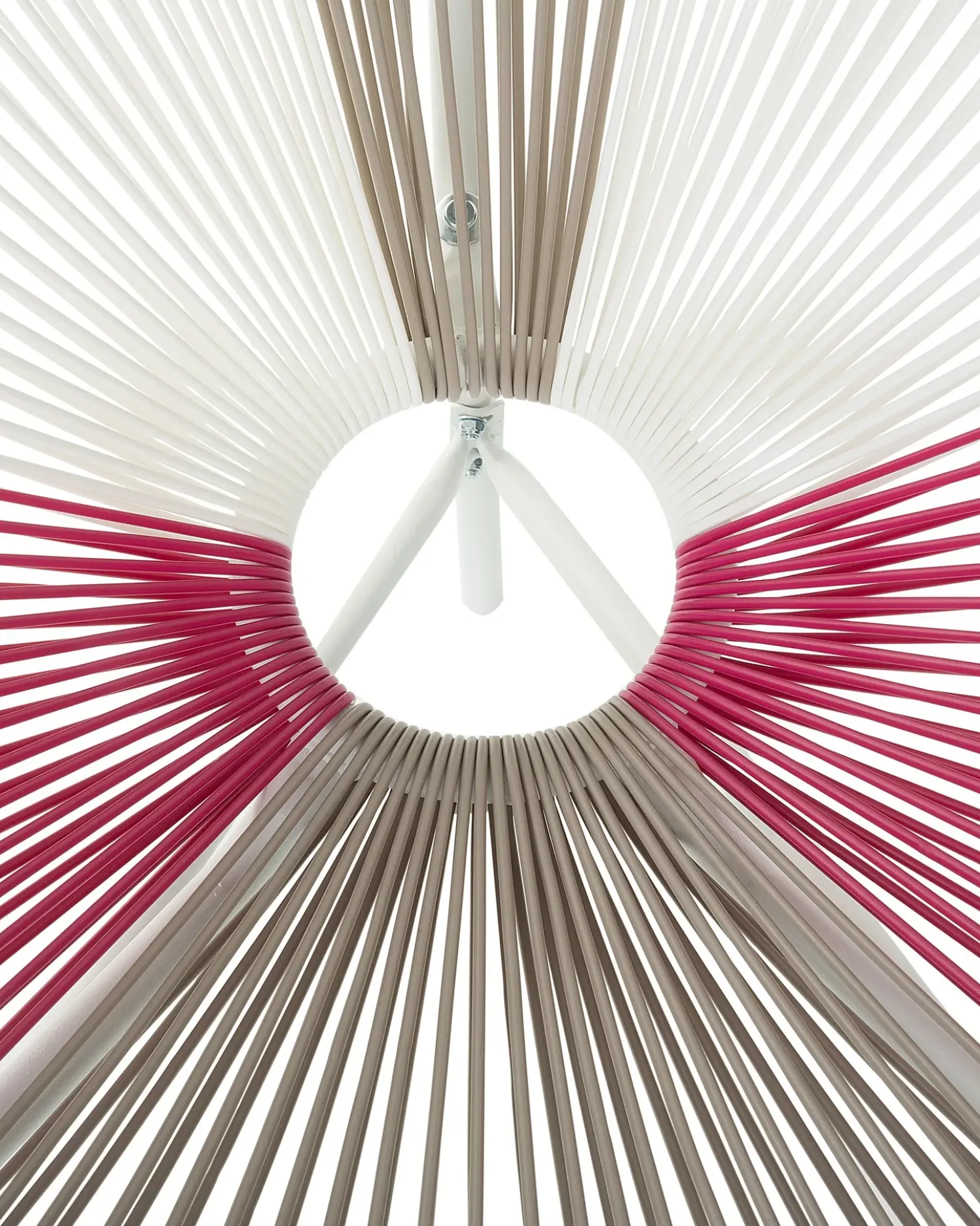 Set di 2 sedie da giardino ACAPULCO Rattan sintetico (PE) Fucsia