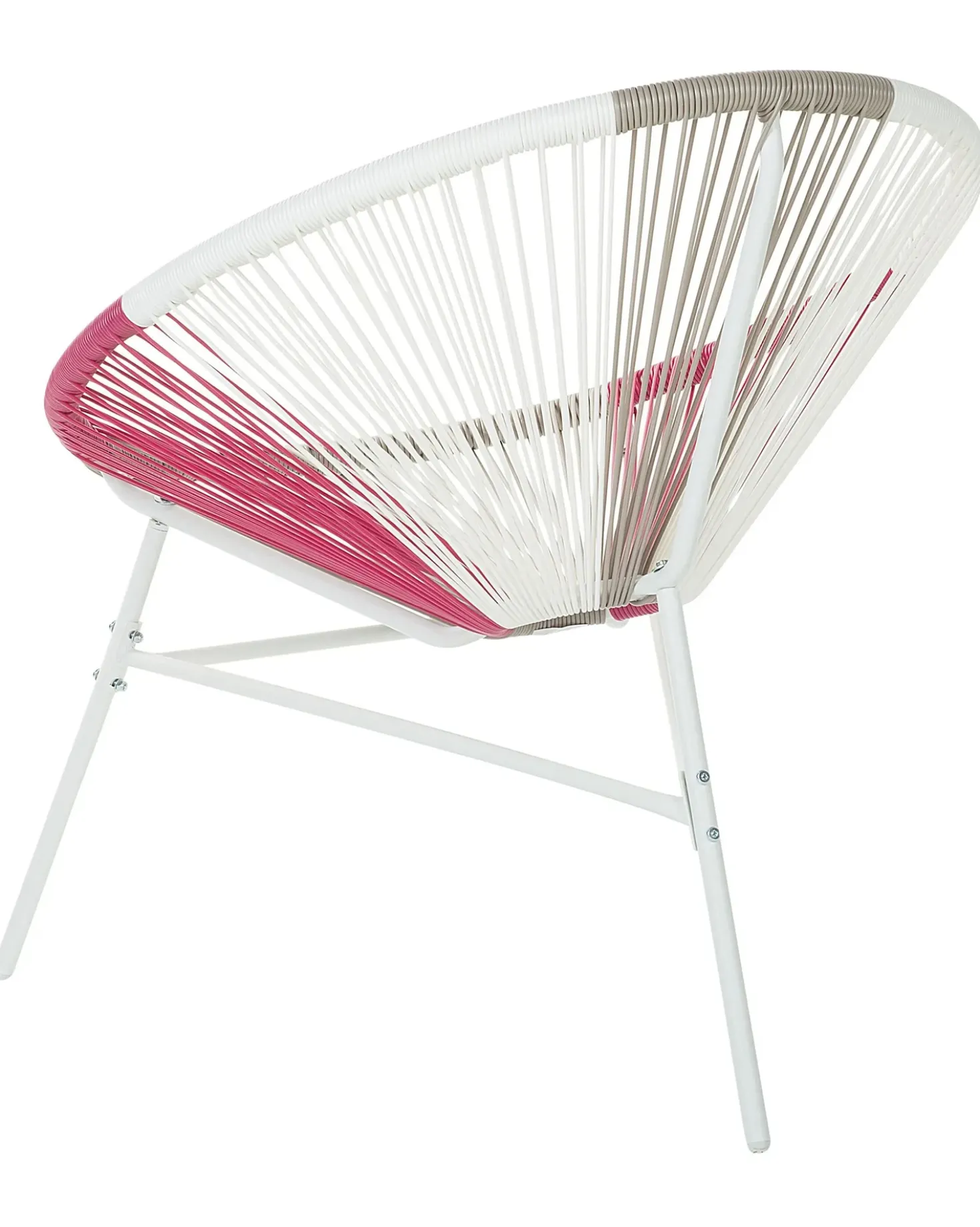 Set di 2 sedie da giardino ACAPULCO Rattan sintetico (PE) Fucsia