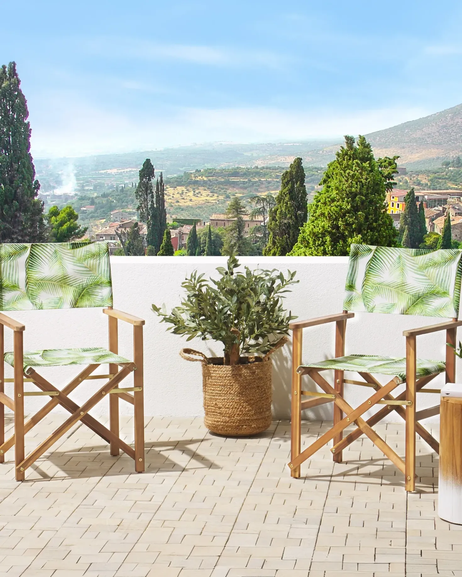 Set di 2 sedie da giardino CINE Legno d'acacia Verde chiaro