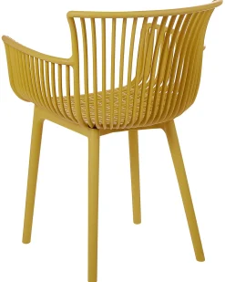 Set di 4 sedie da giardino PESARO Giallo