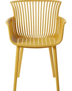 Set di 4 sedie da giardino PESARO Giallo
