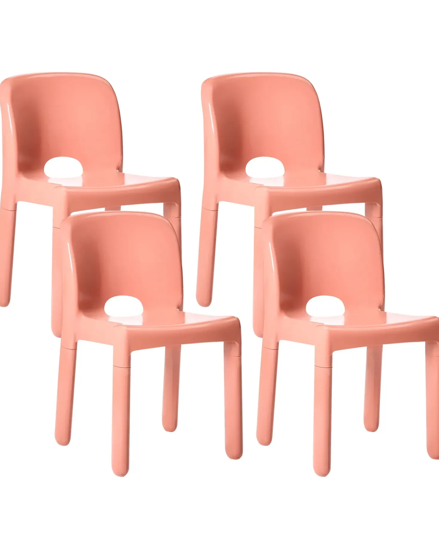 Set di 4 sedie da giardino BETIM Corallo