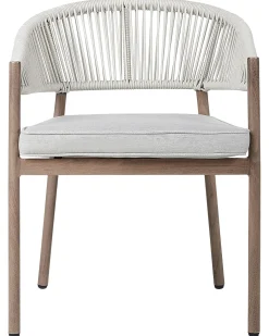 Set di 6 sedie da giardino con cuscini FLAVIA Metallo Bianco