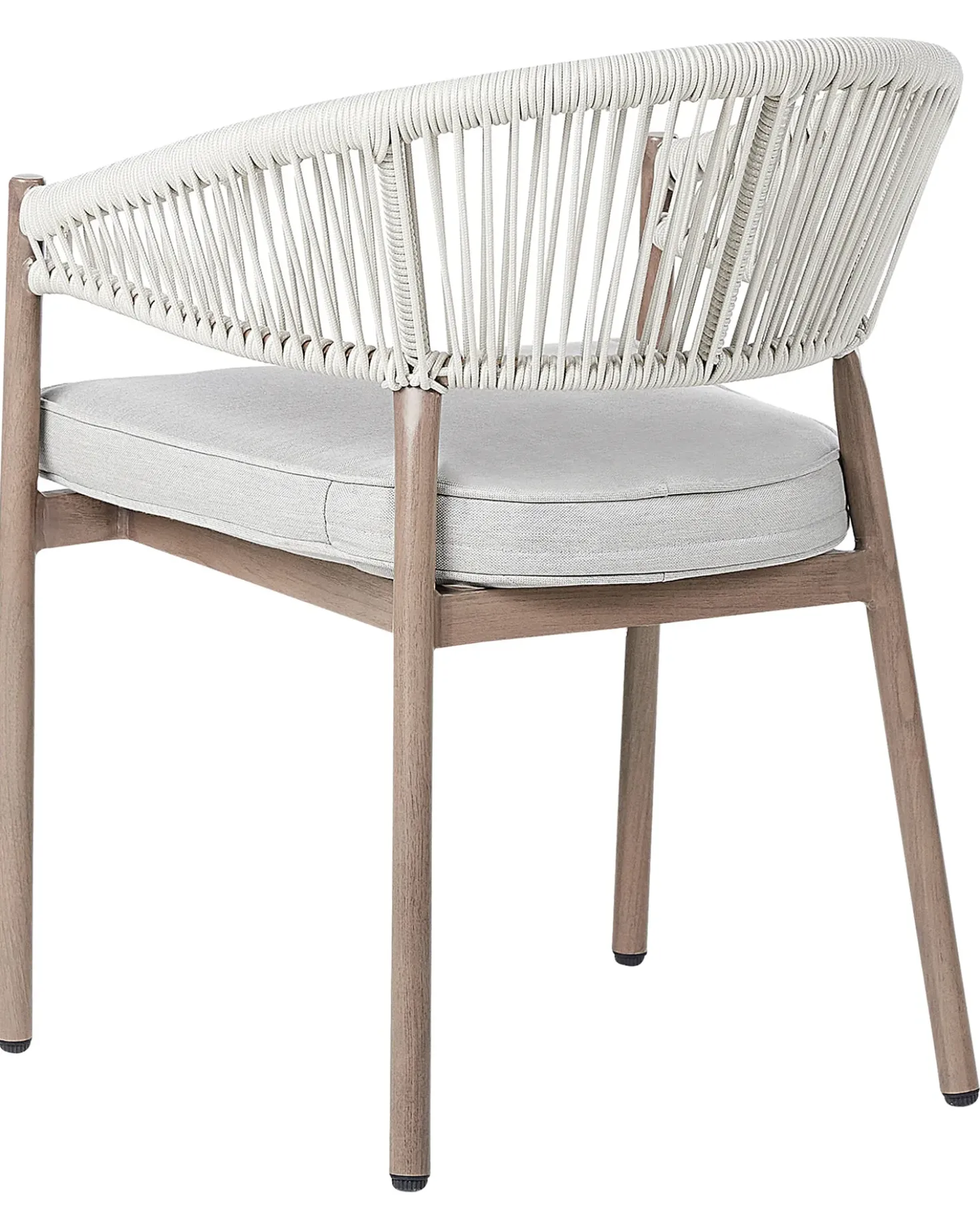 Set di 6 sedie da giardino con cuscini FLAVIA Metallo Bianco
