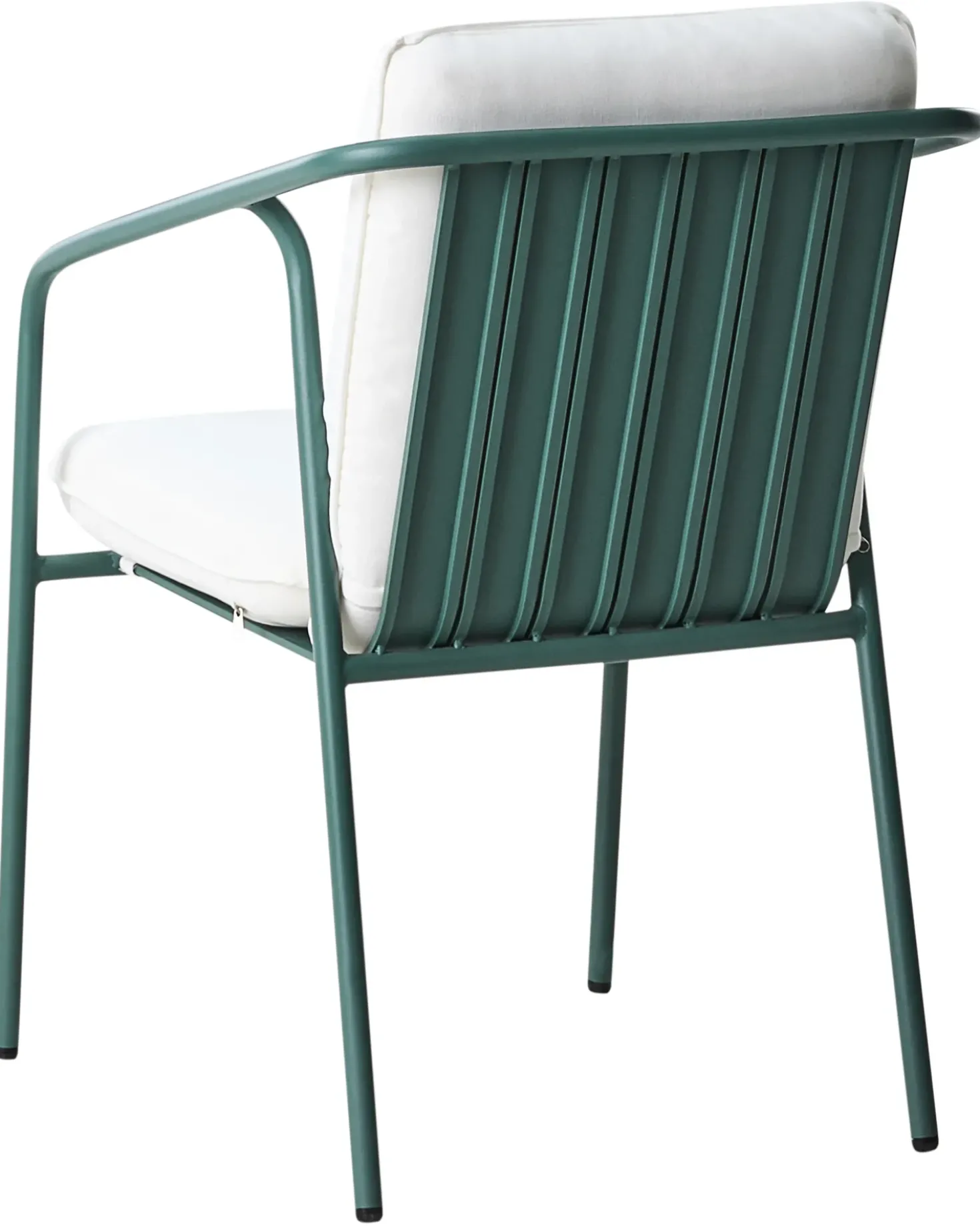Set di 8 sedie da giardino con cuscini ASCIANO Metallo Verde