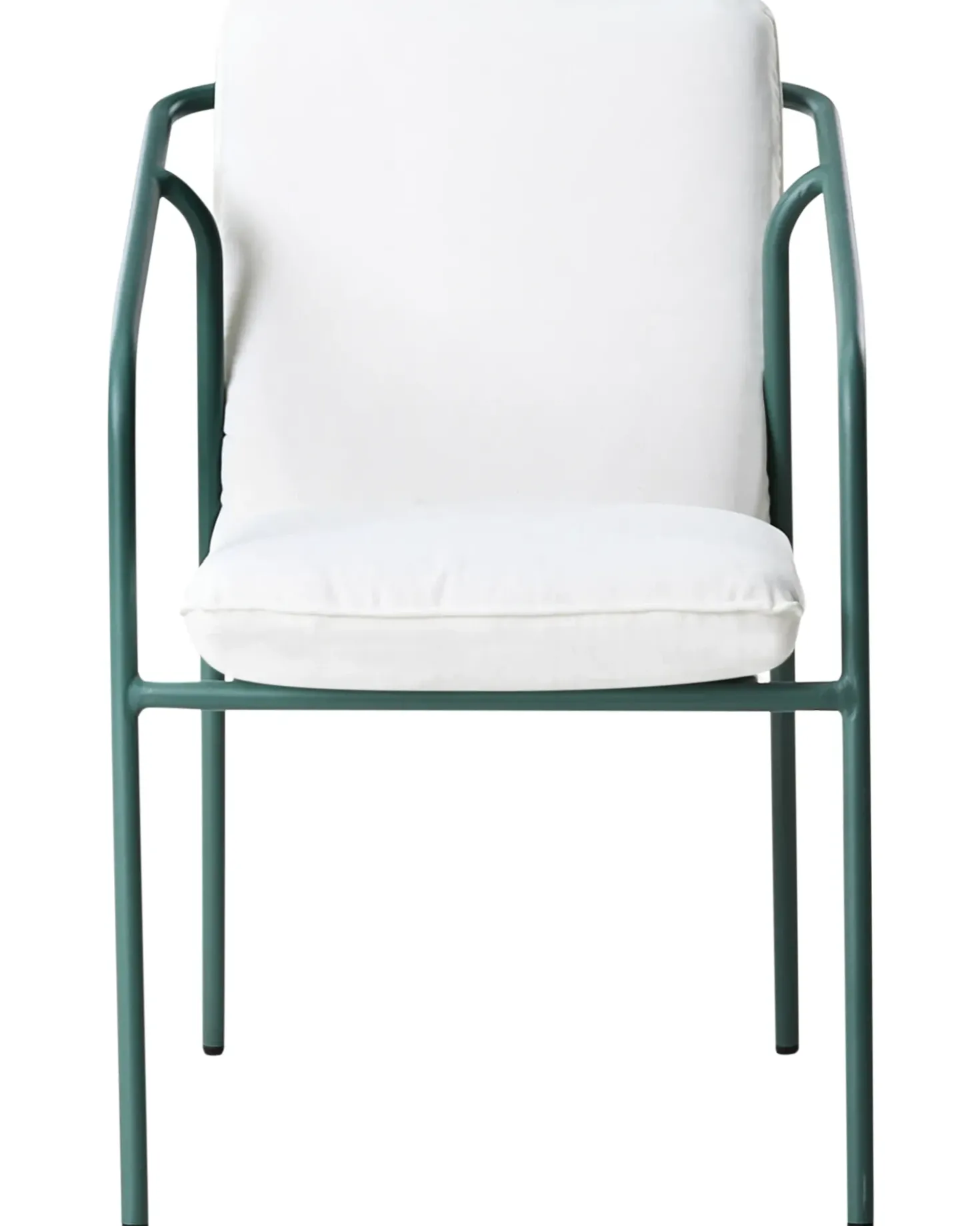 Set di 8 sedie da giardino con cuscini ASCIANO Metallo Verde