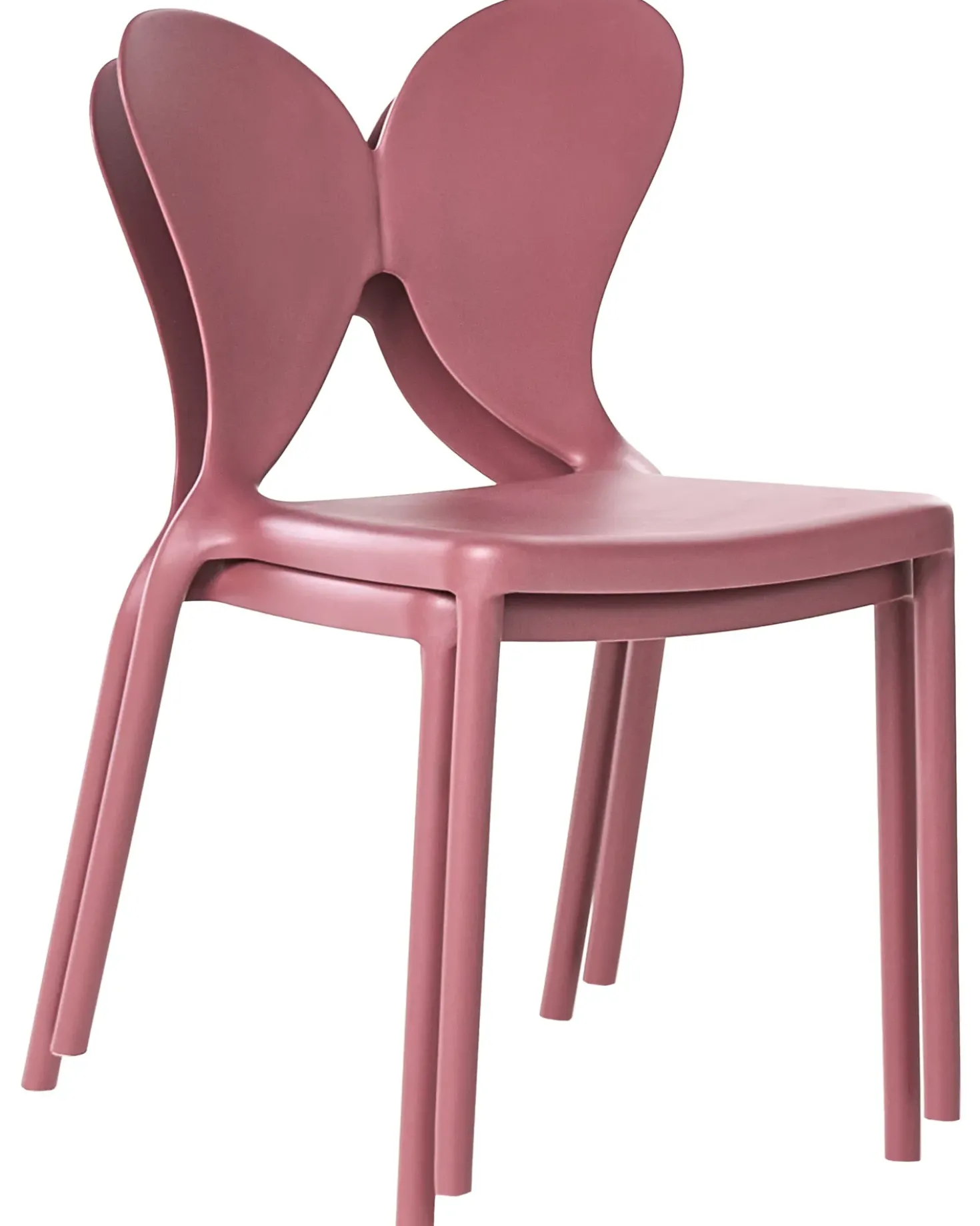 Set di 2 sedie da giardino LARISSA Impilabile Rosa