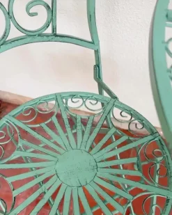 Set di 2 sedie da giardino TRENTO Metallo Verde chiaro
